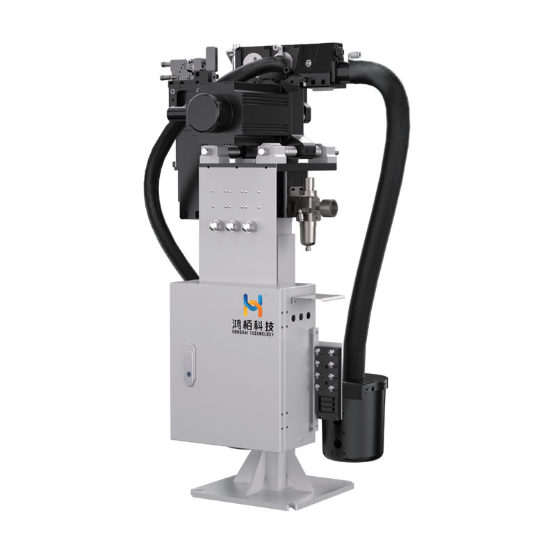 Integrated machine for automatic grinding and replacement of electrode caps