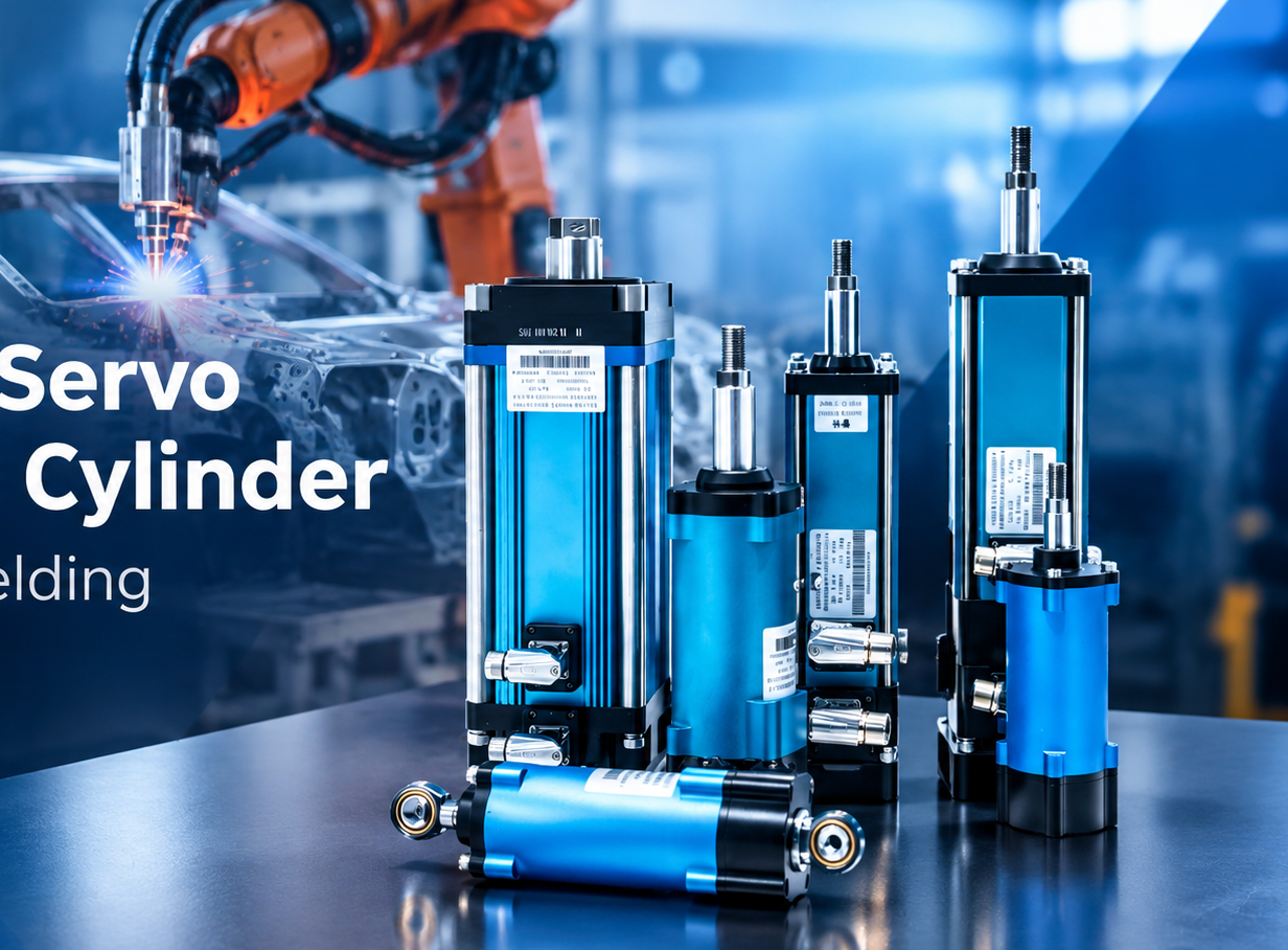 Hollow Servo Electric Cylinder for Robotic Spot Welding: Linear Integration and Servo Pressure Control